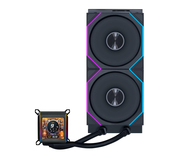 Lian Li Galahad II LCD 280 TL Wireless Black 2x140mm - 1486797 - zdjęcie 3